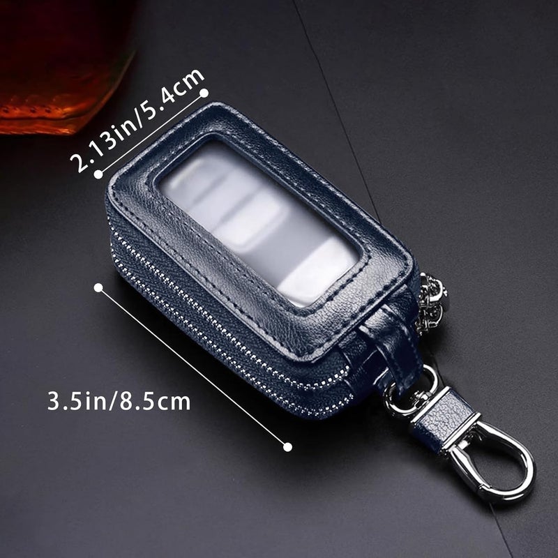 vvag Premium Car Key Fob Case Genuine Leather Car Smart Key fob Holder Car Remote Keychain Bag Universal - Image 5